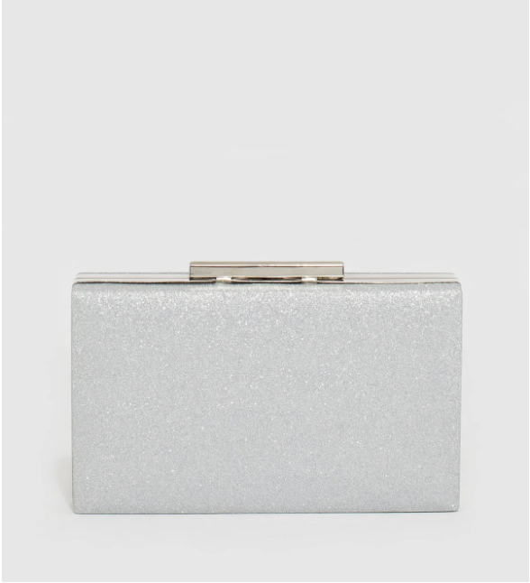 Silver Jaimi Clutch